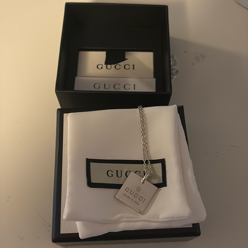 Authentic Gucci sterling silver necklace